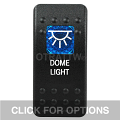 CONTURA II, DOME LIGHT, BLUE SINGLE LENS, SINGLE UPPER DEPENDENT