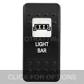 CONTURA II, LIGHT BAR, WHITE SINGLE LENS, SINGLE UPPER DEPENDENT