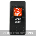 CONTURA II, WORK LIGHT, AMBER SINGLE LENS, SINGLE UPPER DEPENDENT