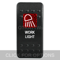 CONTURA II, WORK LIGHT, RED SINGLE LENS, SINGLE UPPER DEPENDENT