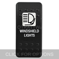 CONTURA II, WINDSHIELD LIGHTS, WHITE SINGLE LENS, SINGLE UPPER DEPENDENT