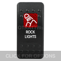 CONTURA II, ROCK LIGHTS, RED SINGLE LENS, SINGLE UPPER DEPENDENT