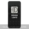 CONTURA II, DRIVING LIGHTS, WHITE SINGLE LENS, SINGLE UPPER DEPENDENT
