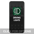 CONTURA II, DRIVING LIGHTS, GREEN SINGLE LENS, SINGLE UPPER DEPENDENT