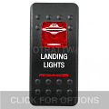 CONTURA II, LANDING LIGHTS, RED LENS, LOWER INDEPENDENT