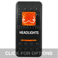 CONTURA II, HEADLIGHTS, AMBER LENS, UPPER INDEPENDENT)