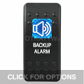 CONTURA II, BACKUP ALARM, BLUE SINGLE LENS, SINGLE UPPER DEPENDENT