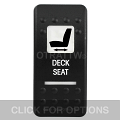 CONTURA II, DECK SEAT, WHITE LENS, ROCKER ONLY