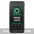 CONTURA II, ENGINE LIGHTS, GREEN LENS, UPPER INDEPENDENT