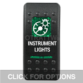 CONTURA II, INSTRUMENT LIGHTS, GREEN LENS, LOWER INDEPENDENT