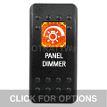 CONTURA II, PANEL DIMMER, AMBER SINGLE LENS, SINGLE UPPER DEPENDENT