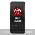 CONTURA II, PANEL DIMMER, RED SINGLE LENS, SINGLE UPPER DEPENDENT
