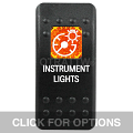CONTURA II, INSTRUMENT LIGHTS, AMBER SINGLE LENS, SINGLE UPPER DEPENDENT