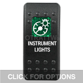 CONTURA II, INSTRUMENT LIGHTS, GREEN SINGLE LENS, SINGLE UPPER DEPENDENT
