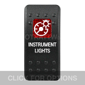 CONTURA II, INSTRUMENT LIGHTS, RED SINGLE LENS, SINGLE UPPER DEPENDENT