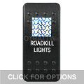 CONTURA II, ROADKILL LIGHTS, BLUE SINGLE LENS, SINGLE UPPER DEPENDENT