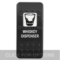 CONTURA II, WHISKEY DISPENSER, WHITE SINGLE LENS, SINGLE UPPER DEPENDENT