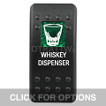 CONTURA II, WHISKEY DISPENSER, GREEN SINGLE LENS, SINGLE UPPER DEPENDENT