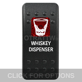 CONTURA II, WHISKEY DISPENSER, RED SINGLE LENS, SINGLE UPPER DEPENDENT