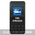 CONTURA II, FWD SPREADER, BLUE SINGLE LENS, SINGLE UPPER DEPENDENT