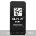 CONTURA II, ENGINE BAY LIGHT, WHITE LENS, ROCKER ONLY