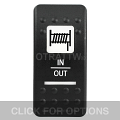 CONTURA II, WINCH IN/OUT, WHITE LENS, SPDT ROCKER SWITCH