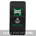 CONTURA II, WINCH IN/OUT, GREEN LENS, DPDT ROCKER SWITCH