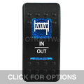 CONTURA II, WINCH IN/OUT, BLUE LENS, SPDT ROCKER SWITCH