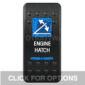 CONTURA II, ENGINE HATCH, BLUE LENS, DPDT ROCKER SWITCH