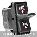 CONTURA XII, WINCH IN/OUT, SEALED PADDLE ROCKER SWITCH, RED LENS