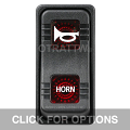 CONTURA X, HORN, SEALED ROCKER SWITCH, RED LENS
