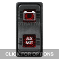 CONTURA X, AUX BATTERY, SEALED ROCKER SWITCH, RED LENS