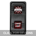 CONTURA X, CHASE LIGHT, SEALED ROCKER SWITCH, RED LENS