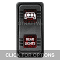 CONTURA X, REAR LIGHTS, SEALED ROCKER SWITCH, RED LENS