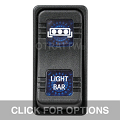 CONTURA X, LIGHT BAR ,SEALED ROCKER SWITCH, BLUE LENS