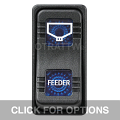 CONTURA X, FEEDER, SEALED ROCKER SWITCH, BLUE LENS
