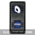 CONTURA X, STEREO, SEALED ROCKER SWITCH, BLUE LENS