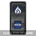 CONTURA X, HEATER, SEALED ROCKER SWITCH, BLUE LENS