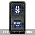 CONTURA X, ENGINE FAN, SEALED ROCKER SWITCH, BLUE LENS