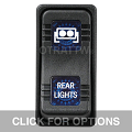 CONTURA X, REAR LIGHTS, SEALED ROCKER SWITCH, BLUE LENS