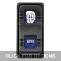 CONTURA X, BEER, SEALED ROCKER SWITCH, BLUE LENS