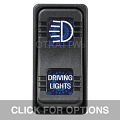 CONTURA X, DRIVING LIGHTS, SEALED ROCKER SWITCH, BLUE LENS