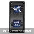 CONTURA X, BOAR LIGHTS, SEALED ROCKER SWITCH, BLUE LENS