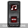 CONTURA X, MUSIC, SEALED ROCKER SWITCH, RED LENS