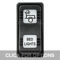 CONTURA X, BED LIGHTS, SEALED ROCKER SWITCH, WHITE LENS