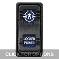 CONTURA X, LOCKER POWER, SEALED ROCKER SWITCH, BLUE LENS