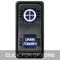 CONTURA X, DAMN ZOMBIES, SEALED ROCKER SWITCH, BLUE LENS