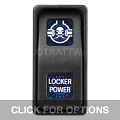 CONTURA XI, LOCKER POWER, SEALED ROCKER SWITCH, BLUE LENS