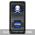 CONTURA X, POWER, SEALED ROCKER SWITCH, BLUE LENS