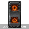 CONTURA X, SEALED ROCKER SWITCH, AMBER LENS